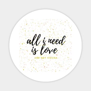 Gold dots with a text for valentine's day Magnet